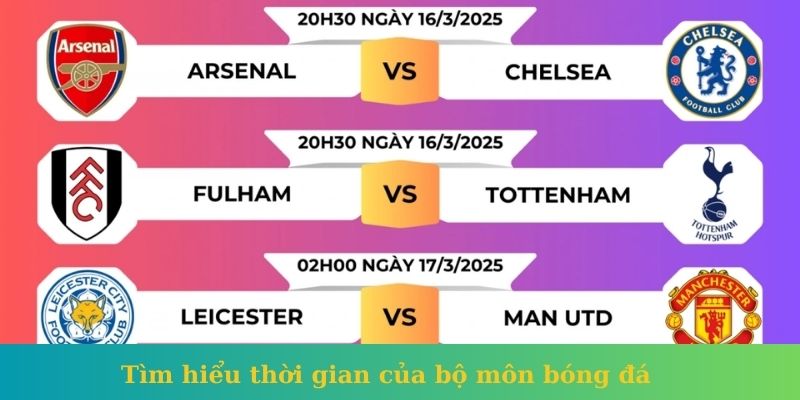 Tìm hiểu thời gian của bộ môn bóng đá